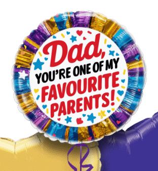 Dad You're One of My Favourite Parents Balloon