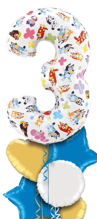 Bluey Big 3 Balloon
