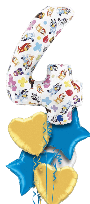 Bluey Big 4 Balloon