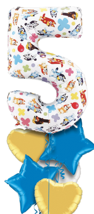 Bluey Big 5 Balloon