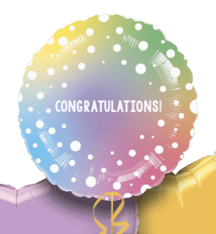 Congratulations Ombre Balloon