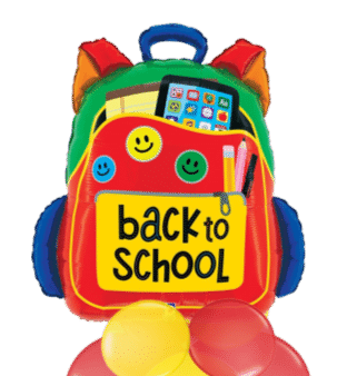 Back to School Back Pack Balloon