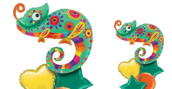 Colourful chameleon Balloon