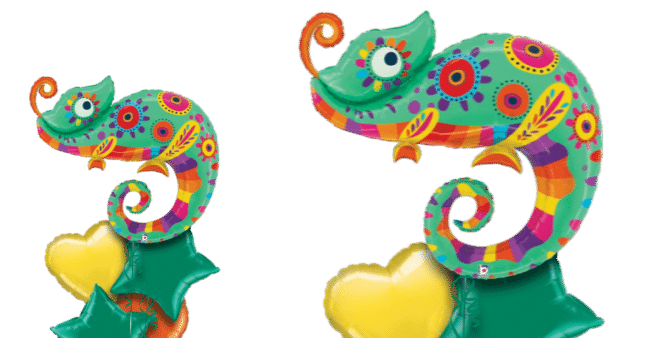 Colourful chameleon Balloon