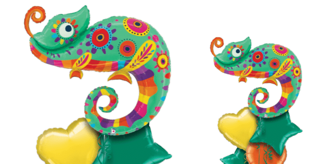 Colourful chameleon Balloon