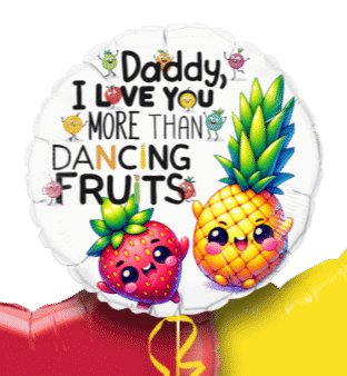 Love More Than Dancing Fruits Balloon