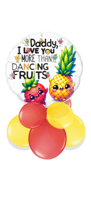 Love More Than Dancing Fruits Balloon