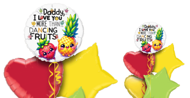Love More Than Dancing Fruits Balloon