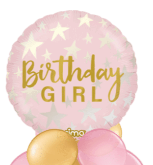 Birthday Girl Stars Balloon