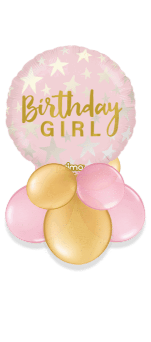 Birthday Girl Stars Balloon