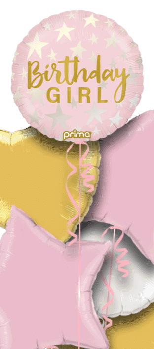 Birthday Girl Stars Balloon