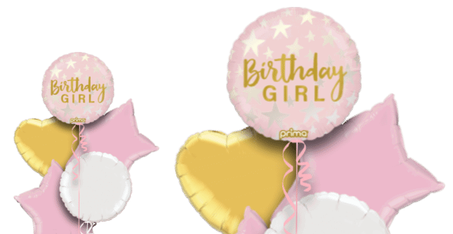 Birthday Girl Stars Balloon