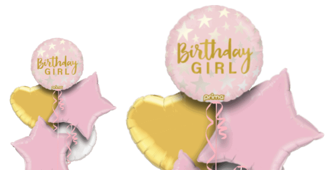 Birthday Girl Stars Balloon