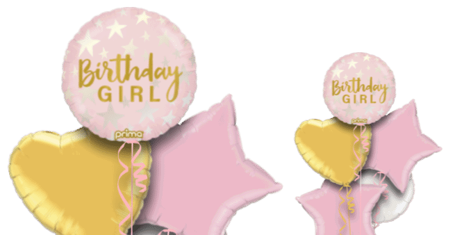 Birthday Girl Stars Balloon