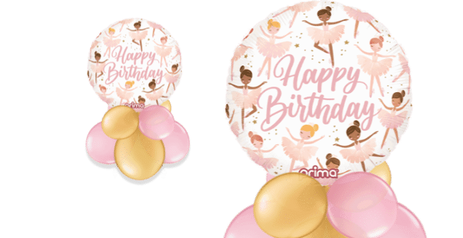 Birthday Balerinas Balloon