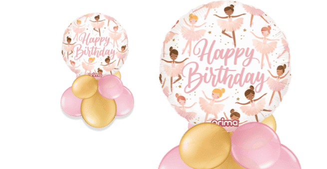 Birthday Ballerinas Balloon