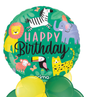 Birthday Jungle Animals Balloon