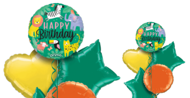 Birthday Jungle Animals Balloon
