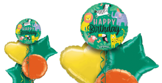 Birthday Jungle Animals Balloon