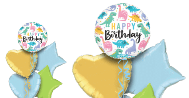 Birthday Pastel Dinosaurs Balloon