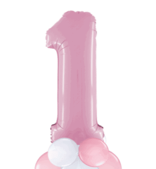 Pastel Pink Big 1 Balloon