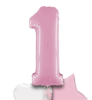 Pastel Pink Big 1 Balloon