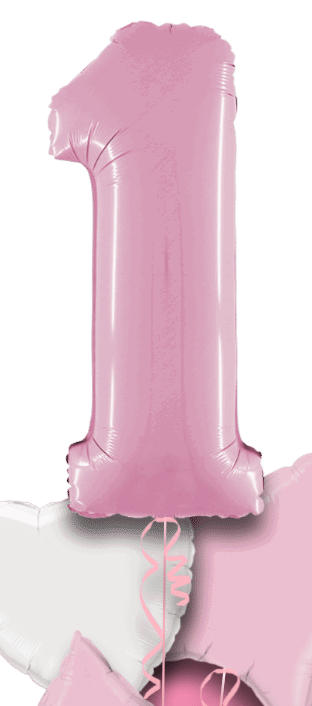Pastel Pink Big 1 Balloon
