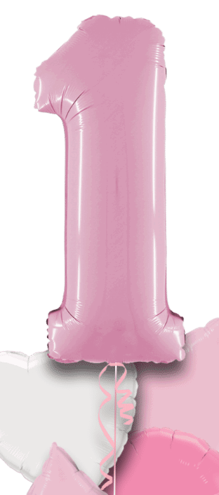 Pastel Pink Big 1 Balloon