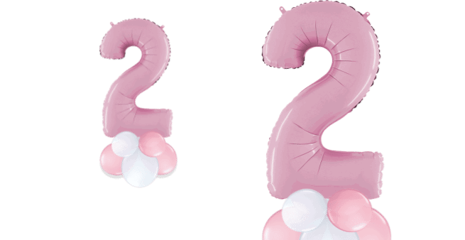 Pastel Pink Big 2 Balloon