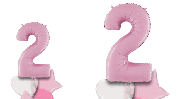 Pastel Pink Big 2 Balloon