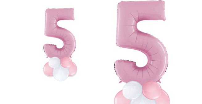 Pastel Pink Big 5 Balloon