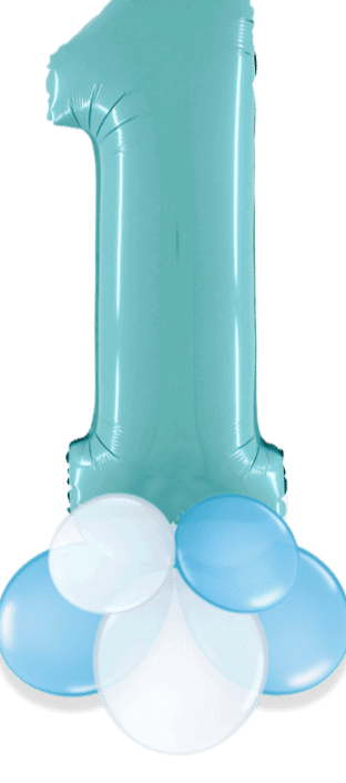 Pastel Blue Big 1 Balloon