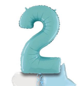 Pastel Blue Big 2 Balloon