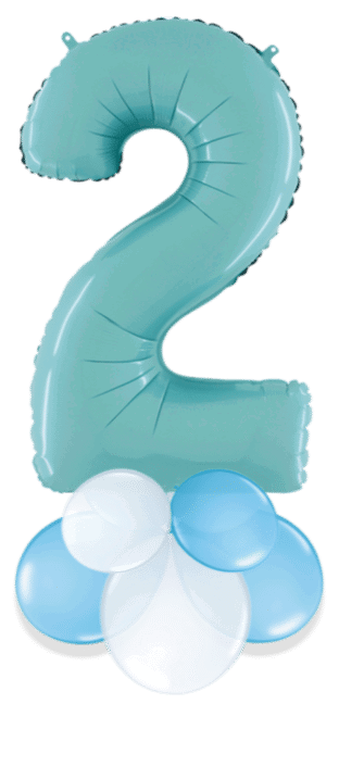 Pastel Blue Big 2 Balloon