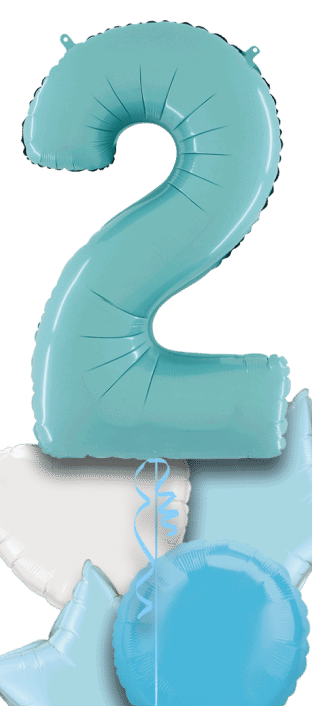 Pastel Blue Big 2 Balloon