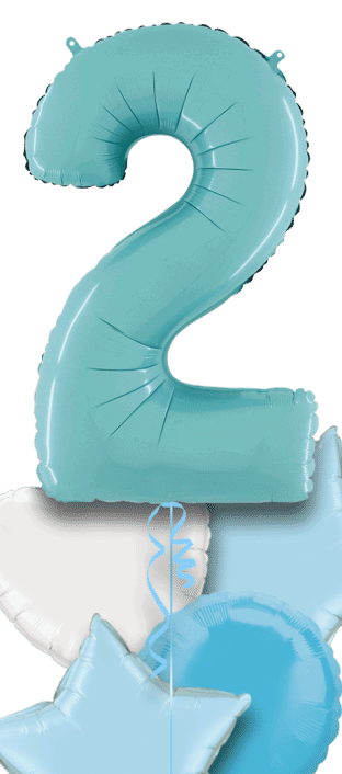 Pastel Blue Big 2 Balloon