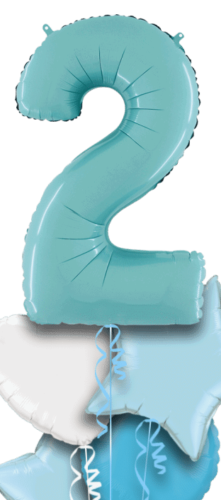 Pastel Blue Big 2 Balloon