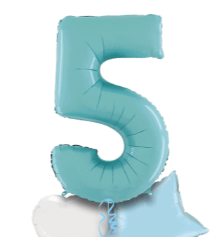 Pastel Blue Big 5 Balloon