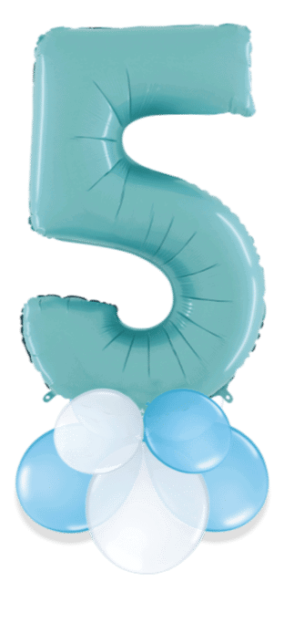 Pastel Blue Big 5 Balloon