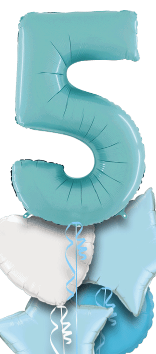 Pastel Blue Big 5 Balloon
