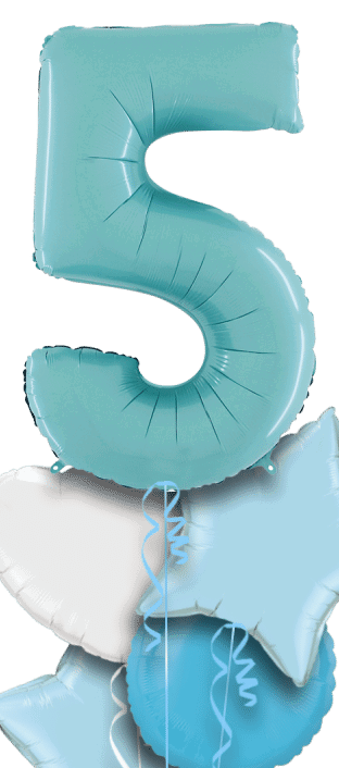 Pastel Blue Big 5 Balloon