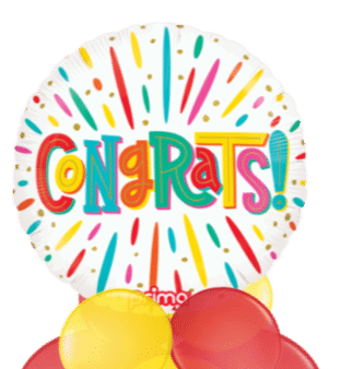 Congrats Colourful Explosion Balloon