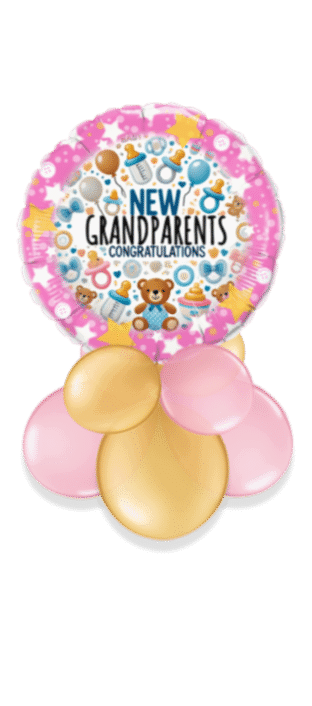New Grandparents Baby Girl Balloon
