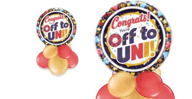 Congrats You're Off to Uni Balloon