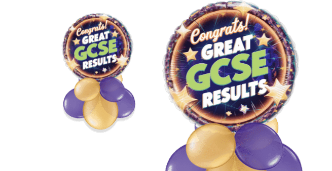 Congrats Great GSCE Results Balloon