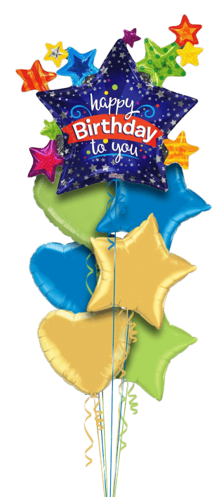 Birthday Star Cluster Balloon