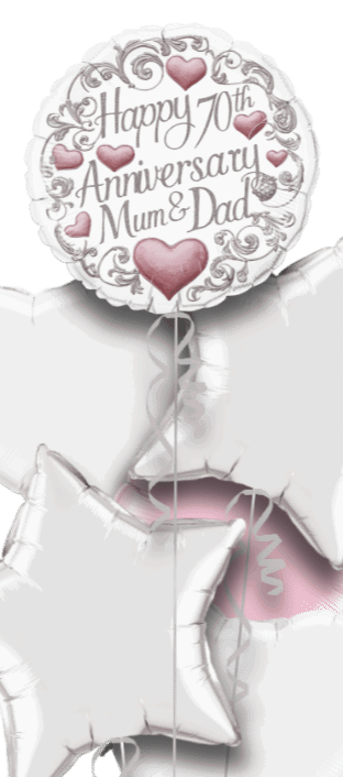 Happy 70th Anniversary Mum & Dad Balloon