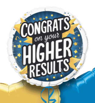 Higher Exam Results Congrats Balloon