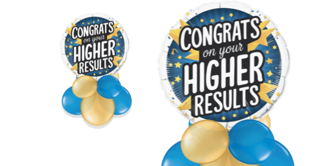 Higher Exam Results Congrats Balloon