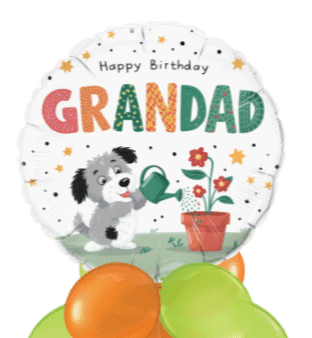 Birthday Grandad Puppy Balloon